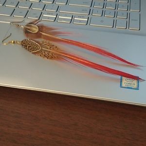Feather earrings
